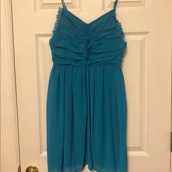 Macy's | Dresses | Teal Chiffon Dress